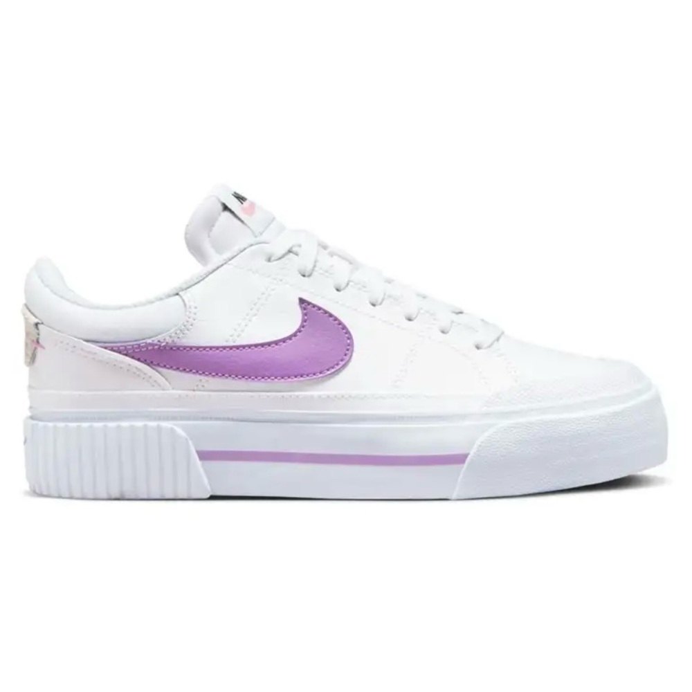 Nike Court Legacy Lift Sneakers White and Purple